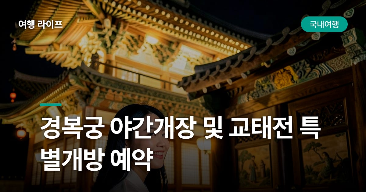 경복궁의 밤